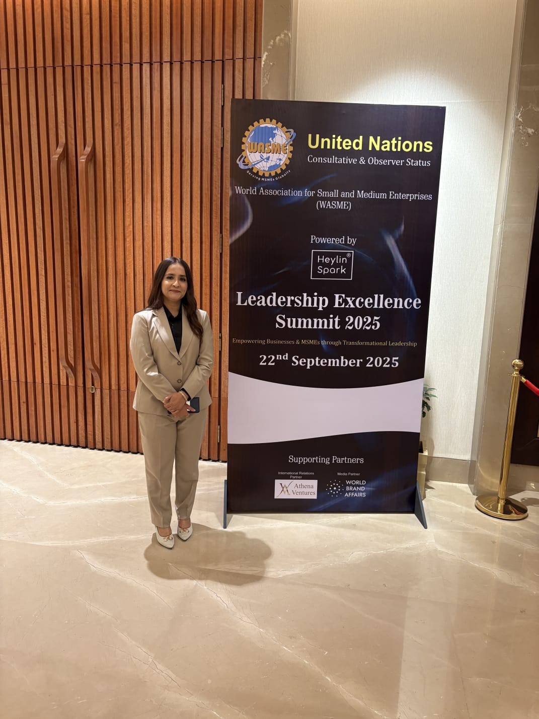 WASME Award to Heena